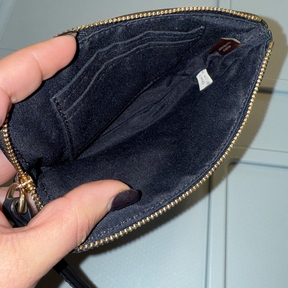 Coach Corner Wristlet with Garden Plaid Print - Picture 3 of 3